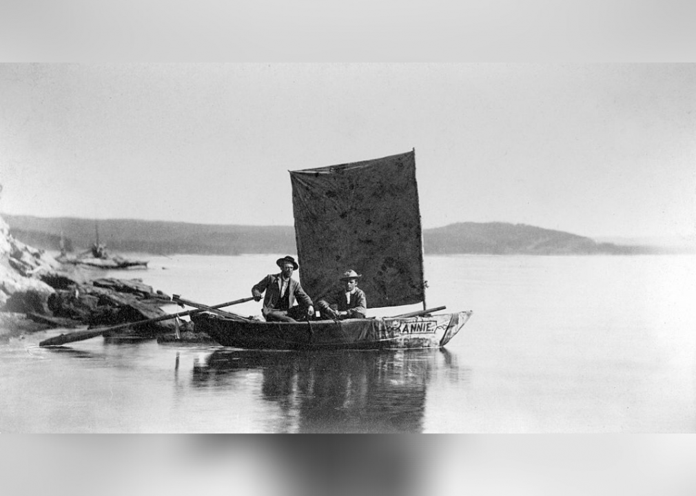 First boat on Yellowstone Lake